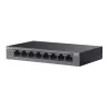 TP-Link LiteWave 8-Port Gigabit stalinis komutatorius su 8 PoE+ prievadais
