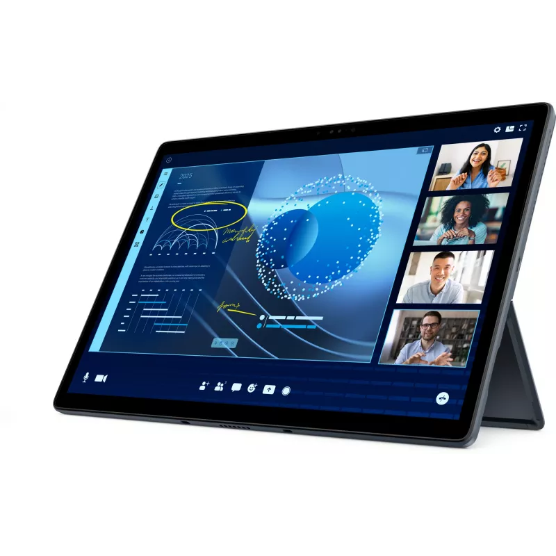 DELL Latitude 7350 Detachable hibridinis nešiojamas kompiuteris Intel Core Ultra 7 164U 33 cm (13 inch) 3K jutiklinis ekranas 16 GB LPDDR5x-SDRAM 512 GB SSD Wi-Fi 7 Windows 11 Pro Nordic Black