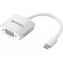 Sandberg USB-C į VGA Link, USB Type-C, VGA (D-Sub), vyriškas, moteriškas, 1920 x 1080 (HD 1080), 2048 x 1152, 1080p