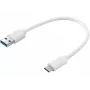 Sandberg USB-C 3.1 į USB-A 3.0 laidas 0,2 m, USB 3.2 Gen 1, baltas