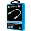 Sandberg USB-C 3.1 į USB-A 3.0 laidas 0,2 m, USB 3.2 Gen 1, baltas