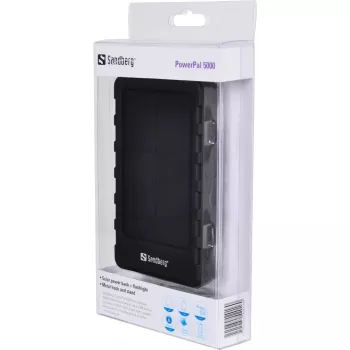 Sandberg PowerPal 5000, 5000 mAh, juoda