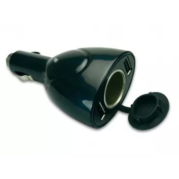 Automobilinis USB įkroviklis Sandberg 3in1, cigarečių degtukas, 5 V, juodas