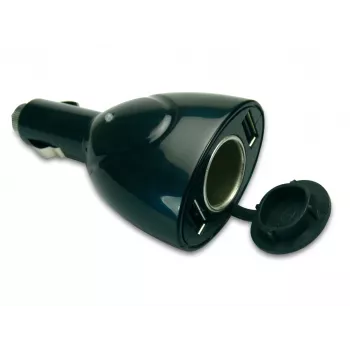 Automobilinis USB įkroviklis Sandberg 3in1, cigarečių degtukas, 5 V, juodas