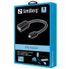 Sandberg OTG adapteris MicroUSB M - USB F, Micro-USB B, USB A, USB 2.0, Vyriškas/Moteriškas, 0.48 Gbit/s, Juodas