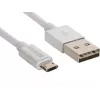 Sandberg MicroUSB Reversible kabelis 1 m, USB A – Micro-USB A, sidabrinis, baltas