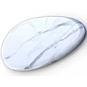 Sandberg belaidis įkroviklis White Marble, USB, belaidis įkrovimas, PowerIQ, 1 m, juodas, baltas