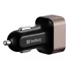 Sandberg automobilinis įkroviklis 1xQC3.0+1xUSB-C 24W, cigarečių degtukas, 12 V, juoda, pilka