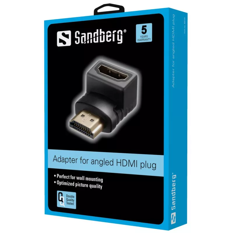 Sandberg HDMI 2.0 kampinis adapteris kištukas, HDMI, juodas