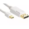 Sandberg DP-MiniDP 1.2 4K M-M 2m, 2 m, DisplayPort, Mini DisplayPort, Kištukas, Kištukas, Baltas