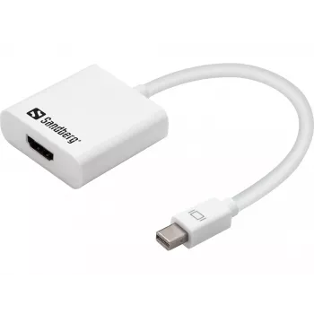 Sandberg Adapter MiniDP 1.2>HDMI 2.0 4K60, Mini DisplayPort, HDMI, Kištukas, Lizdas, 3840 x 2160 pikselių, 6 Gbit/s