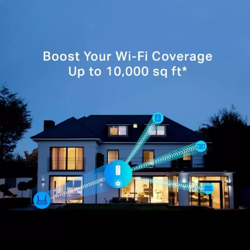 TP-Link RE450 belaidžio tinklo stiprintuvas, 10/100/1000 Mbit/s, baltas