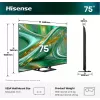 Hisense 75E8S televizorius 190,5 cm (75 col.) 4K Ultra HD Smart TV Wi-Fi Pilka 400 cd/m²