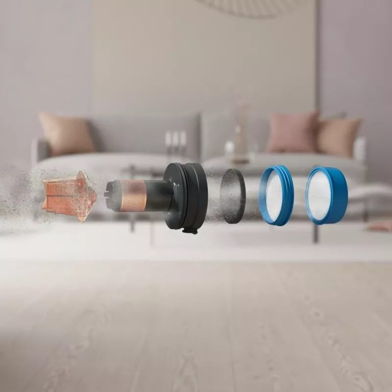 Elektrinis šlavimo siurblys Electrolux EP71B14WET, 14,4 V, 0,3 l, mėlynas