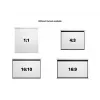 Multibrackets M 1:1 motorizuotas projektorinis ekranas 240x240, 135 col. White Edition