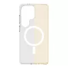 Cellularline Clear Mag - Galaxy S26 Ultra itin tvirtas permatomas dėklas su guminiu kraštu, suderinamas su Qi2 ekosistema ir magnetiniais priedais, apdorotas nuo pageltimo