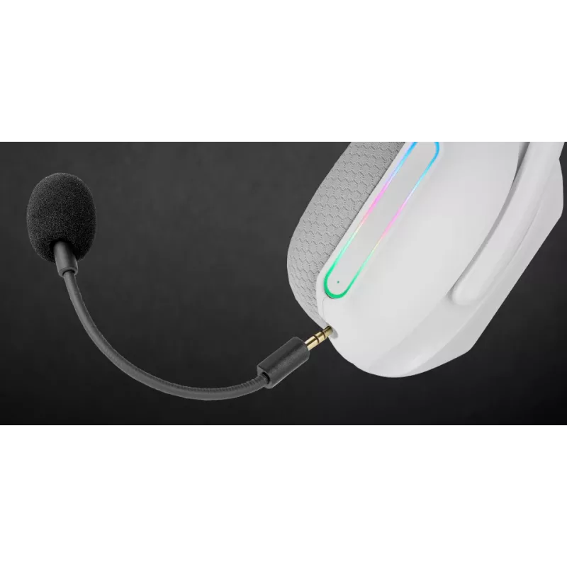 Mars Gaming MHW-PROW ausinės belaidės ir laidinės, USB Type-C, Bluetooth, baltos