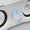 Mars Gaming MS22W Kompaktiški žaidimų garsiakalbiai 2.2 RGB Flow Subwoofer + 4 aktyvūs garsiakalbiai DSP garsas 35W Balti