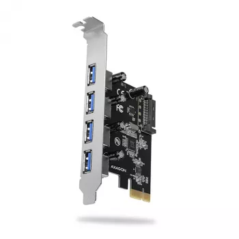 Axagon PCEU-430VL PCI-Express kortelė su 4 USB 3.2 Gen 1 prievadais