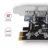 Axagon PCEU-430VL PCI-Express kortelė su 4 USB 3.2 Gen 1 prievadais