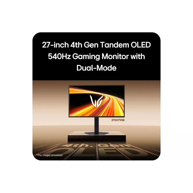 LG 27GX790B-B monitorius 68.6 cm (27 colių) 2560 x 1440 pikselių Quad HD OLED juodas