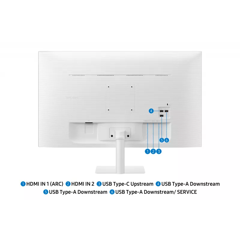 Samsung M7 M70F monitor kompiuterinis 81,3 cm (32 col.) 3840 x 2160 pikselių 4K Ultra HD LED Baltas