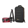 Dėklas fotoaparatui Lowepro HARDSIDE CS 60, kietas korpusas, 140×85×227 mm, juoda/oranžinė