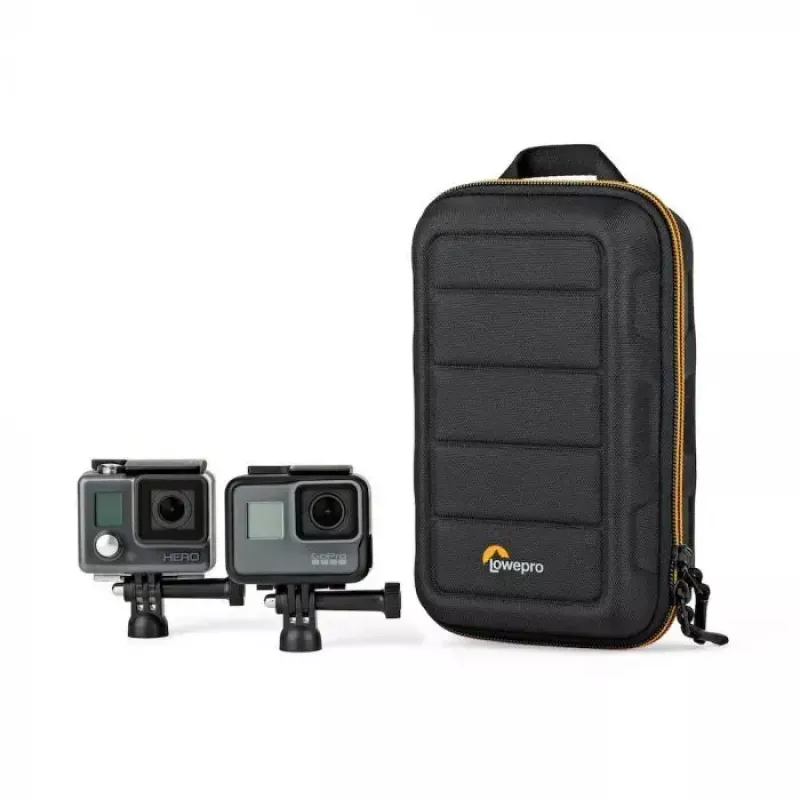 Dėklas fotoaparatui Lowepro HARDSIDE CS 60, kietas korpusas, 140×85×227 mm, juoda/oranžinė