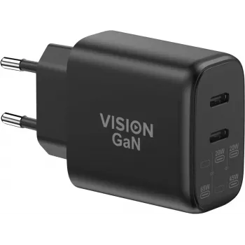 VISION TC-PUSBCEU/65 – USB maitinimo adapteris telefonams ir planšetėms