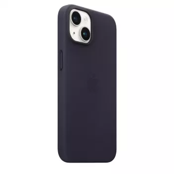 Odinė MagSafe dėklė Apple iPhone 14 — Violetinė, tinka 6,1 colio