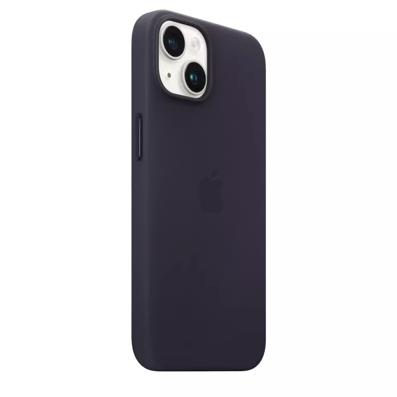 Odinė MagSafe dėklė Apple iPhone 14 — Violetinė, tinka 6,1 colio