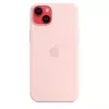 Silicone Dėklas Apple iPhone 14 Plus su MagSafe Chalk Pink