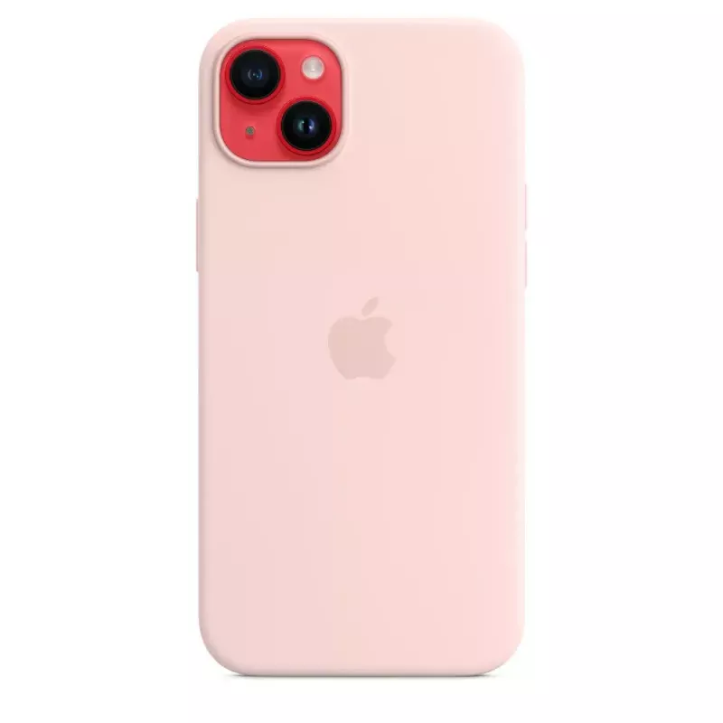 Silicone Dėklas Apple iPhone 14 Plus su MagSafe Chalk Pink