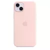 Silicone Dėklas Apple iPhone 14 Plus su MagSafe Chalk Pink