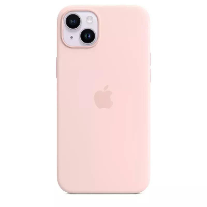 Silicone Dėklas Apple iPhone 14 Plus su MagSafe Chalk Pink