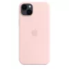 Silicone Dėklas Apple iPhone 14 Plus su MagSafe Chalk Pink