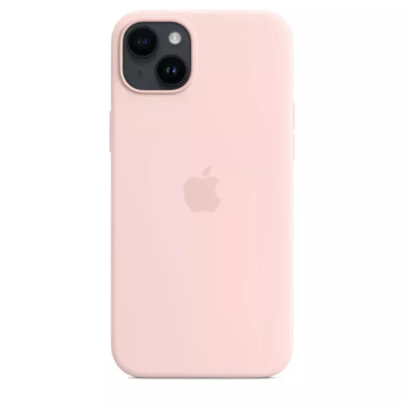 Silicone Dėklas Apple iPhone 14 Plus su MagSafe Chalk Pink