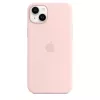Silicone Dėklas Apple iPhone 14 Plus su MagSafe Chalk Pink
