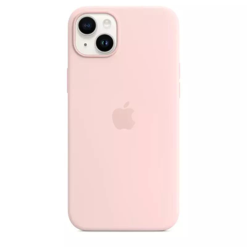 Silicone Dėklas Apple iPhone 14 Plus su MagSafe Chalk Pink