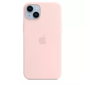 Silicone Dėklas Apple iPhone 14 Plus su MagSafe Chalk Pink