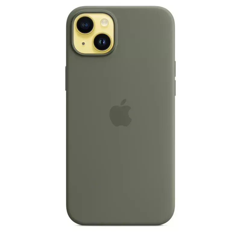 Dėklas Apple iPhone 14 Plus Silikoninis su MagSafe Alyvuoginis