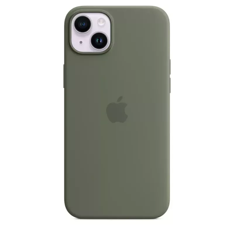 Dėklas Apple iPhone 14 Plus Silikoninis su MagSafe Alyvuoginis