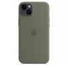 Dėklas Apple iPhone 14 Plus Silikoninis su MagSafe Alyvuoginis