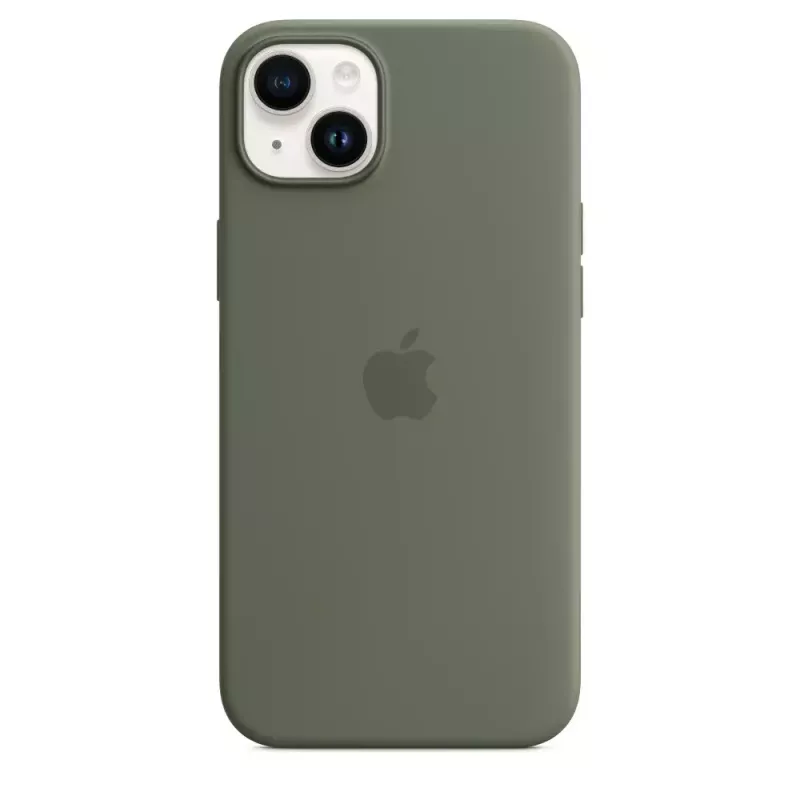 Dėklas Apple iPhone 14 Plus Silikoninis su MagSafe Alyvuoginis