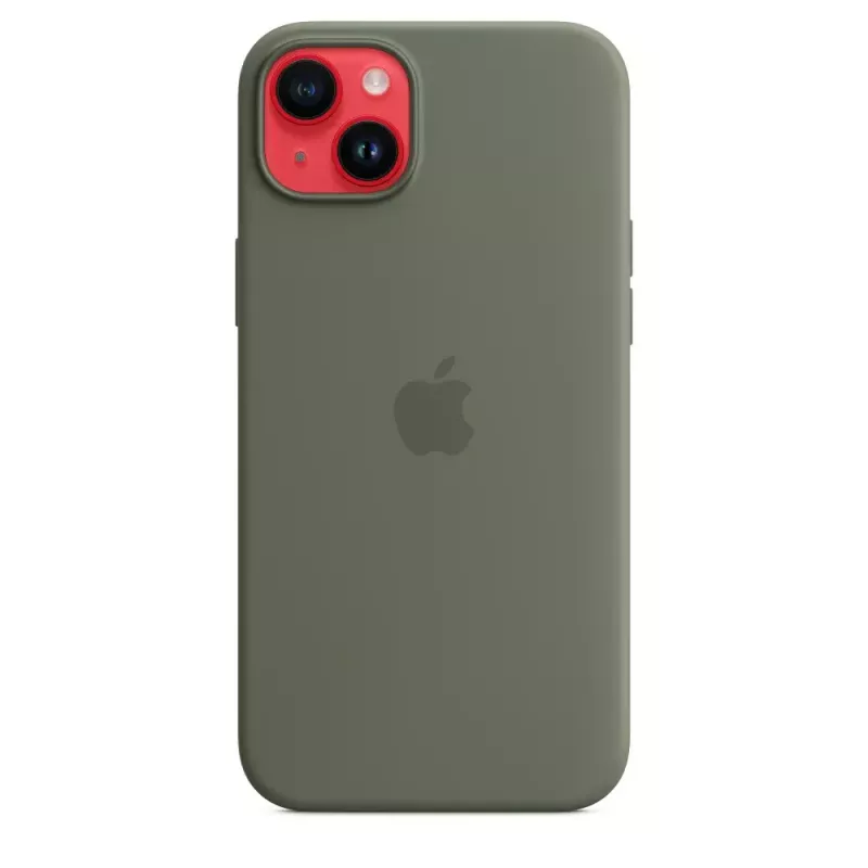 Dėklas Apple iPhone 14 Plus Silikoninis su MagSafe Alyvuoginis