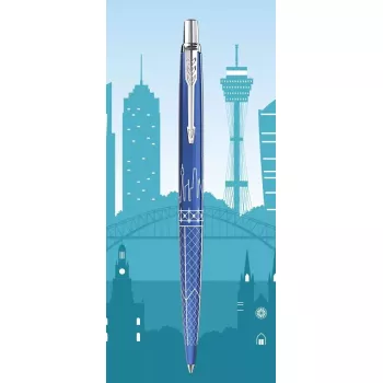 Parker Jotter Special Edition Global Icons Sydney Blue – užsegamas ištraukiamas tušinukas