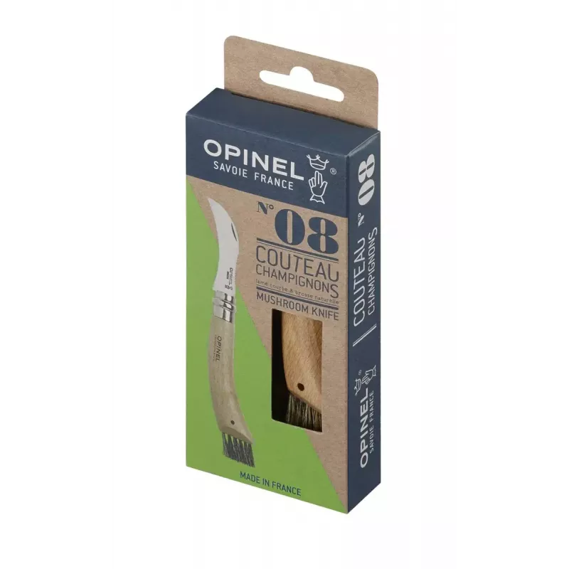 Kišeninis peilis Opinel su šepetėliu grybams