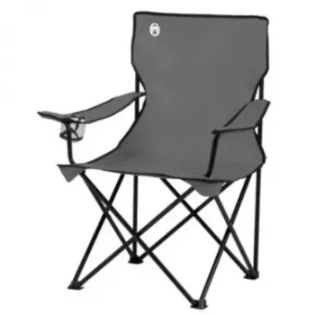 Kempingo kėdė COLEMAN 2000038574 — 4 kojos, max apkrova 113 kg, 3.3 kg, 870×540 mm, pilka