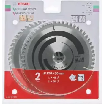 Pjūklelių diskų rinkinys Bosch Optiline Wood + Multi Material, 2608644655