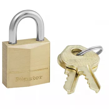 MASTER LOCK 120EURD 20 mm kieto žalvario korpuso bagažo spynelė raktinė